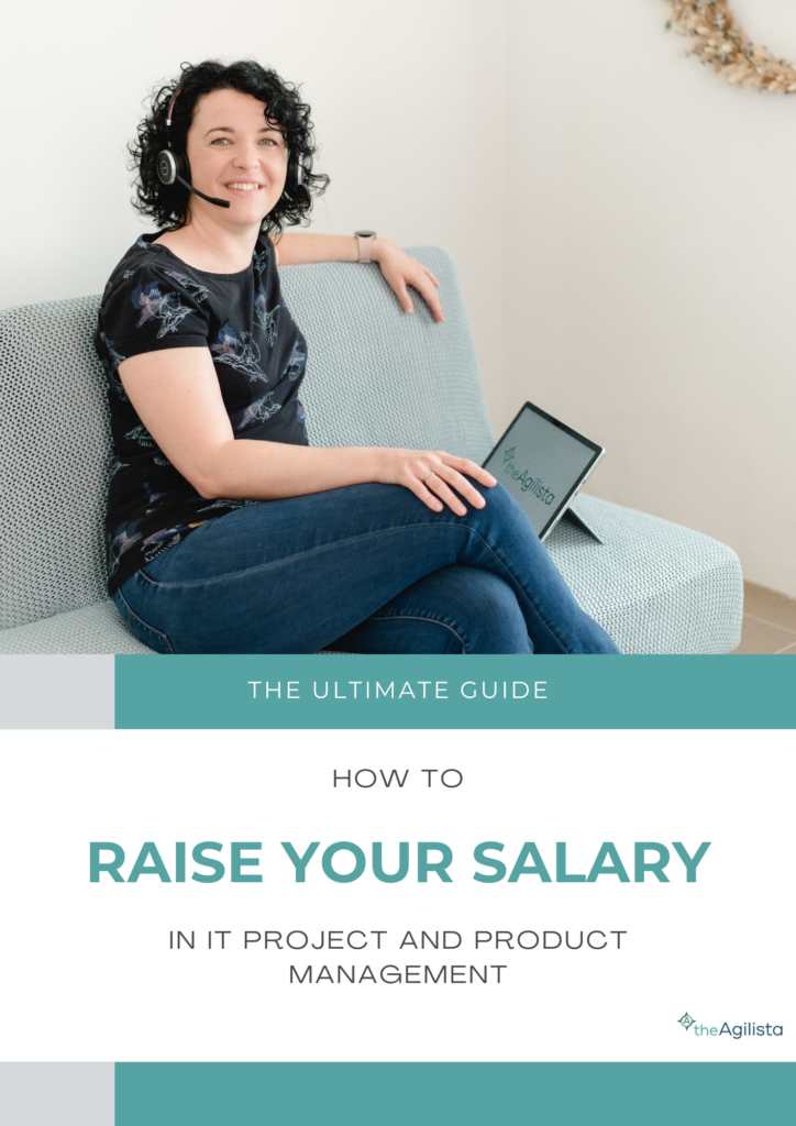 Cover of PDF Guide with Title "The ultimative Guide: How to raise your salary in IT Project and Product Management"